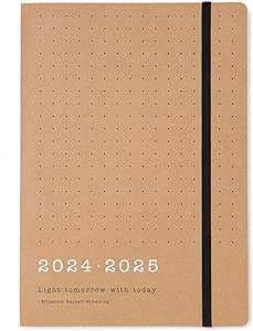 Letts Academic Weekly Planner Eco Writers Quotes  A5 2024/25 academic diary Kraft or Black