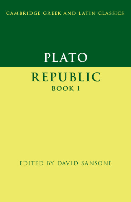 Plato: Republic Book I – Cambridge University Press Bookshop