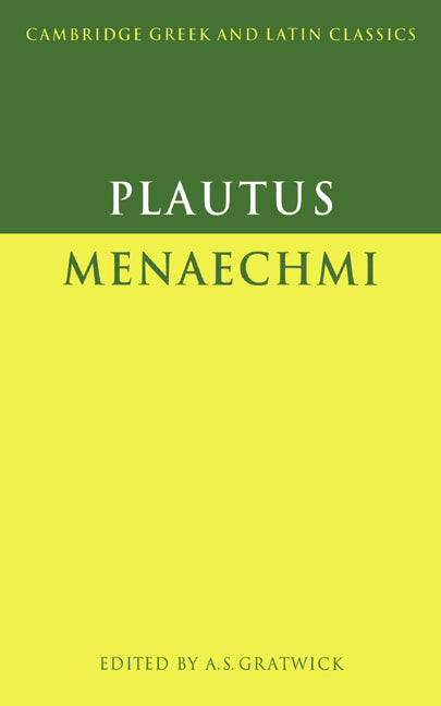 Plautus: Menaechmi