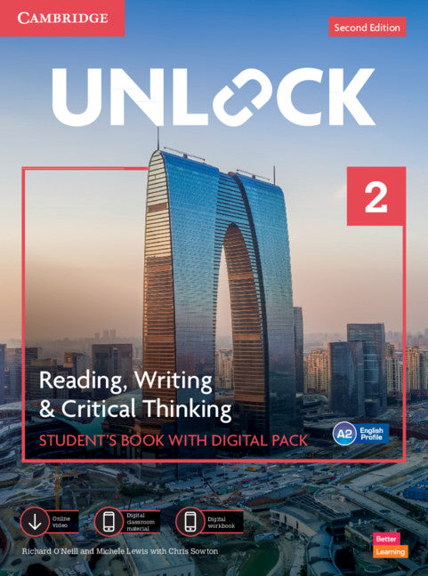 Unlock Level 2 Reading, Writing and Critical Thinking Student's Book with Digital Pack 2nd Edition