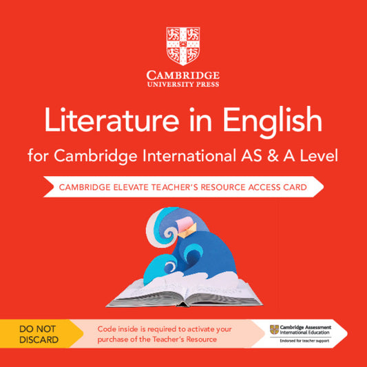 Cambridge International AS & A Level Literature in English Cambridge Elevate Teacher's Resource Access Card