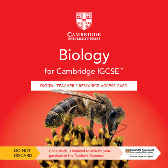 Cambridge IGCSE™ Biology Digital Teacher's Resource Access Card ...